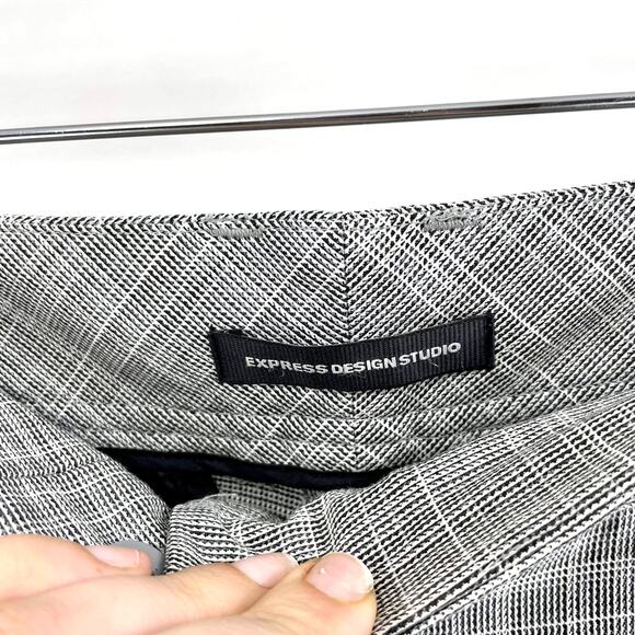 EXPRESS DESIGN STUDIO Plaid Bootcut Dress Pants - Picture 3 of 12
